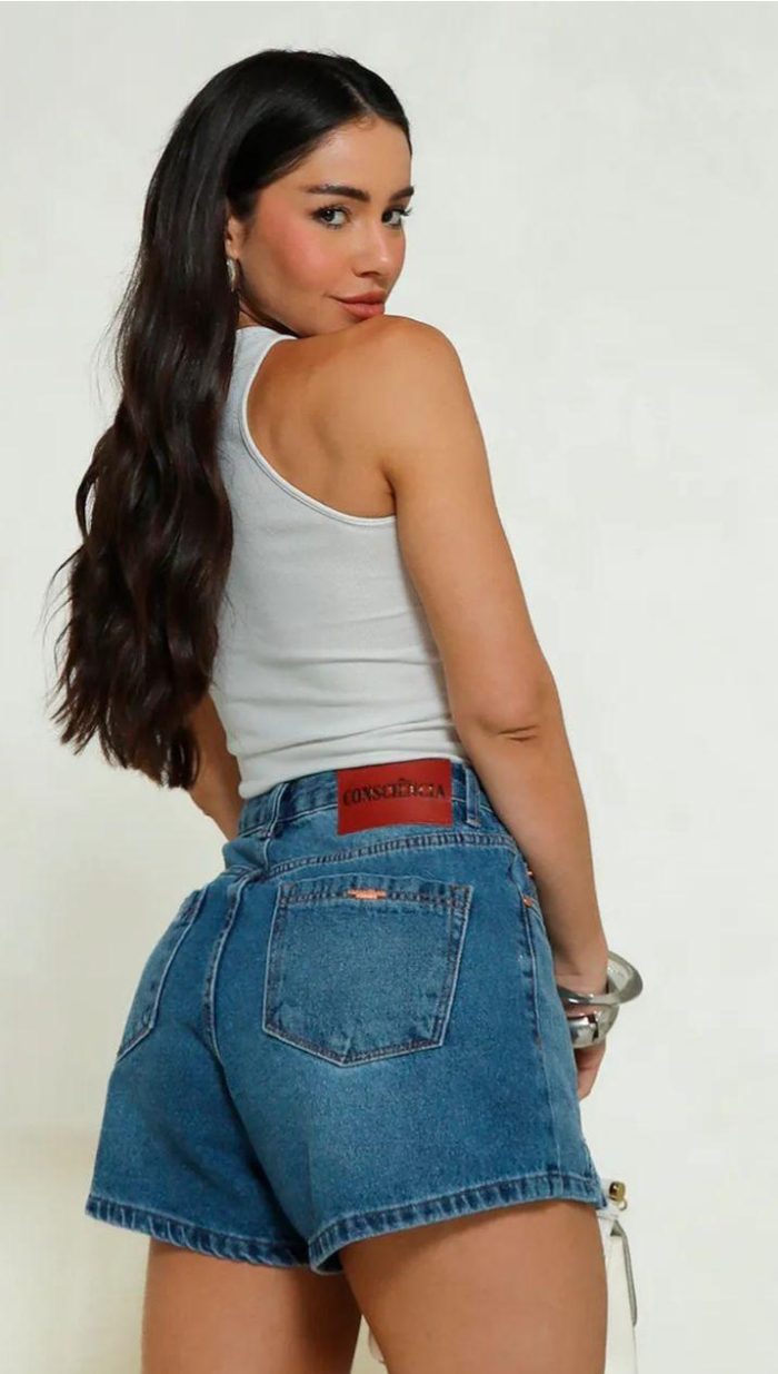 shorts jeans abertura frontal consciencia 25078 p25 shorts jeans abertura frontal consciencia 25078 p25