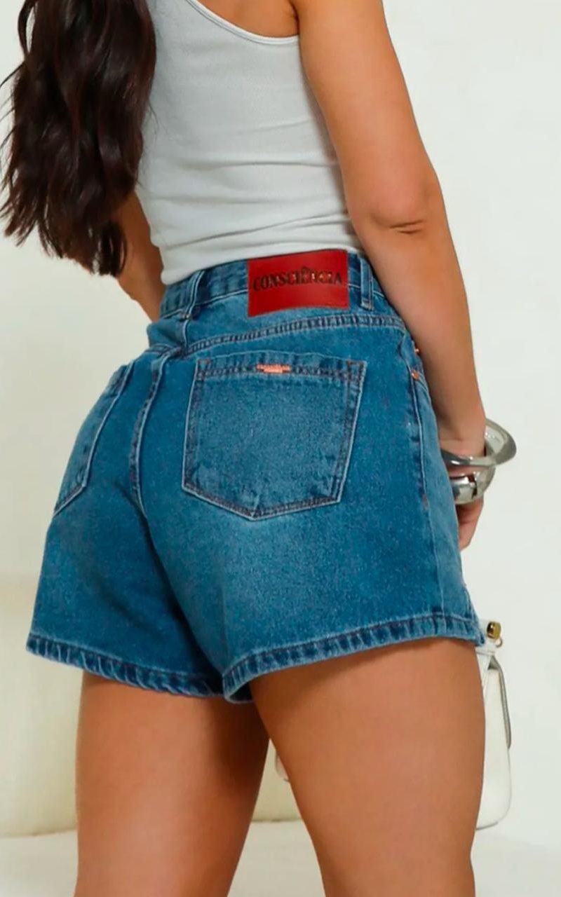 shorts jeans abertura frontal consciencia 25078 p25 shorts jeans abertura frontal consciencia 25078 p25
