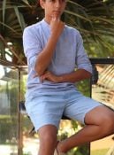 camisa masculina de linho 50702 crocker p25